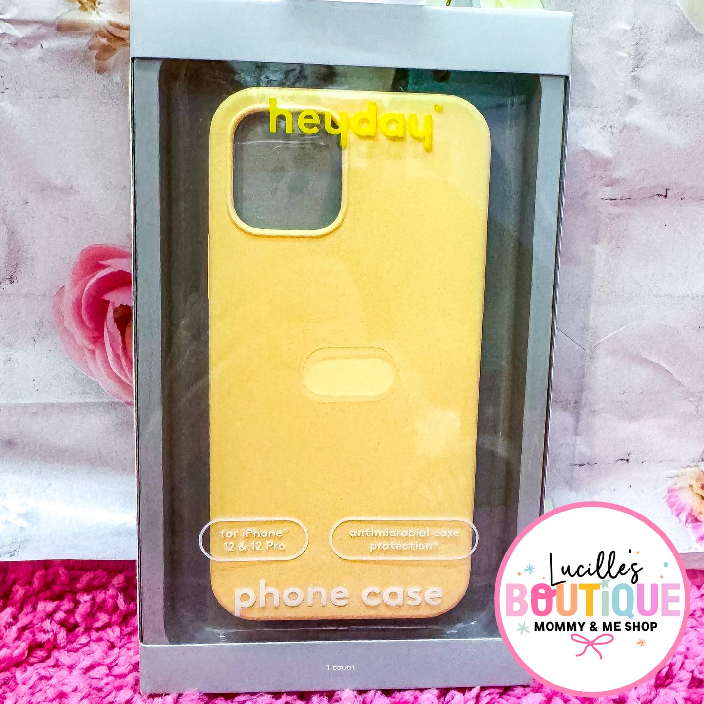 IPhone 12/12Pro Case- Pastel Yellow