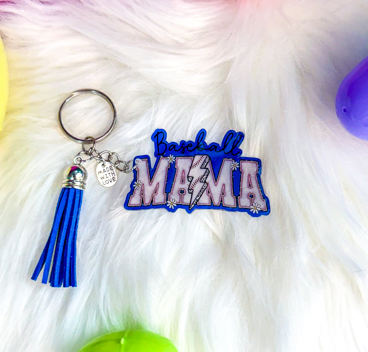 Baseball Mama Keychain