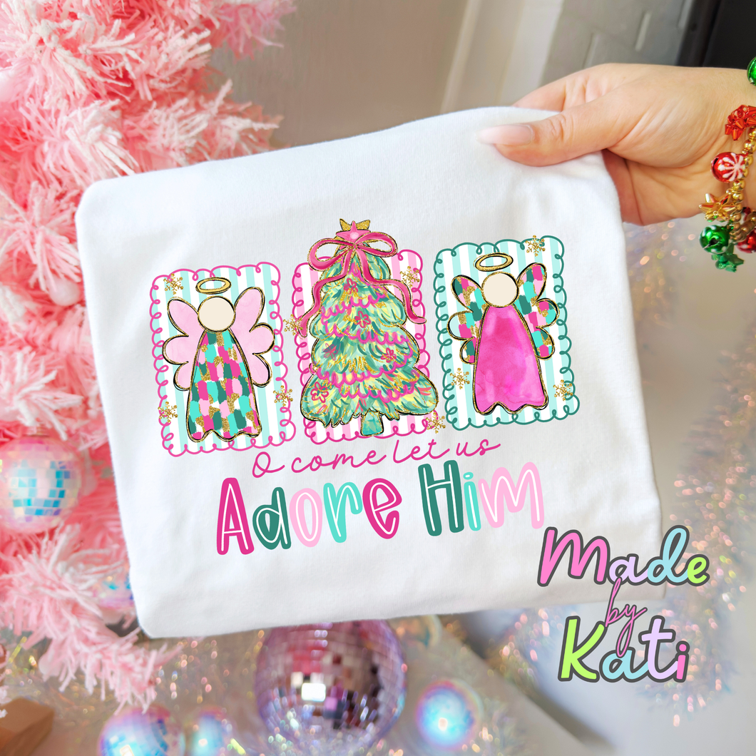 O' Come let us Adore Him-Tee Shirt