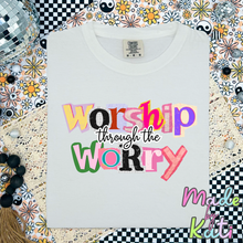 Load image into Gallery viewer, Worship Through the Worry- Tee Shirt
