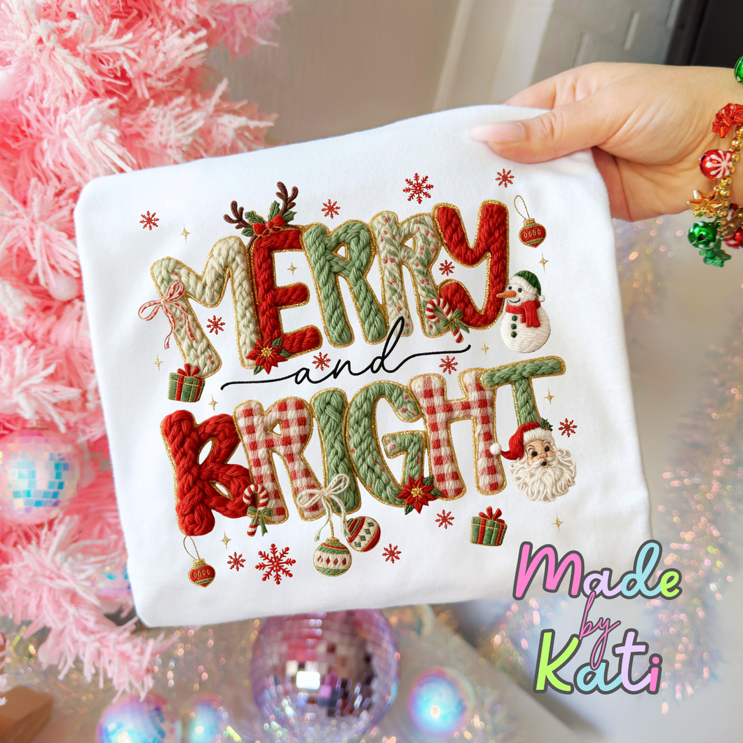 Merry and Bright- Tee Shirt