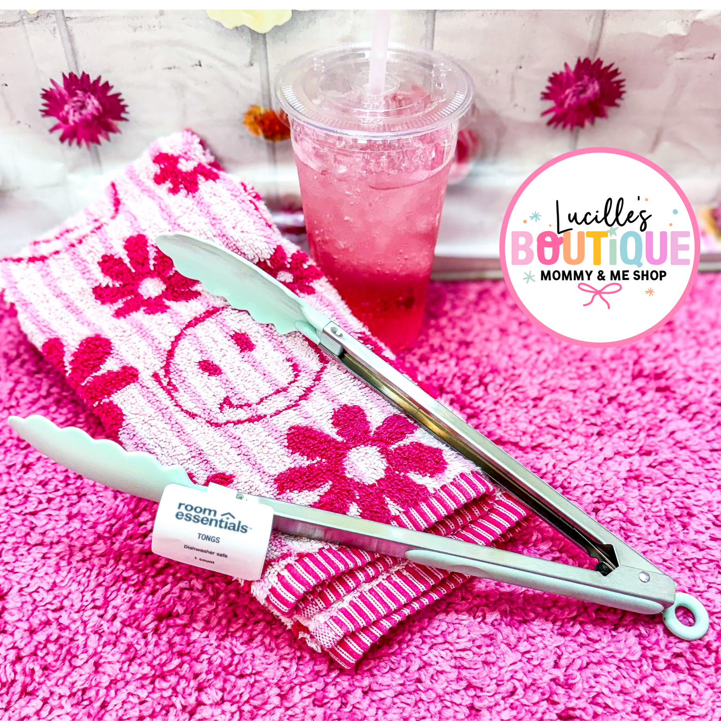 Pastel Teal Kitchen Tongs