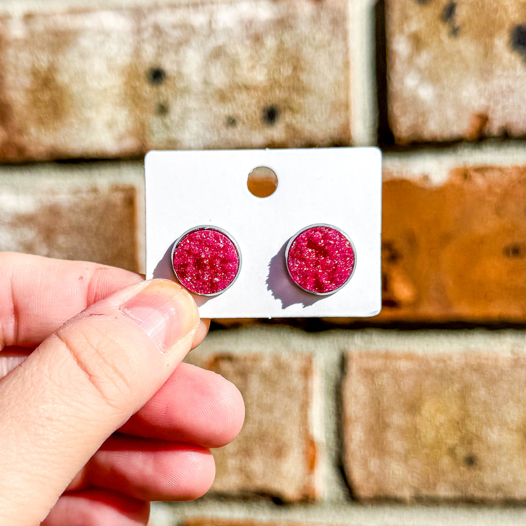 Barbie Pink Studs (with hidden mustard seed)
