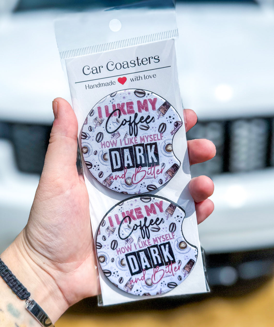 I like my Coffee- Car Coaster