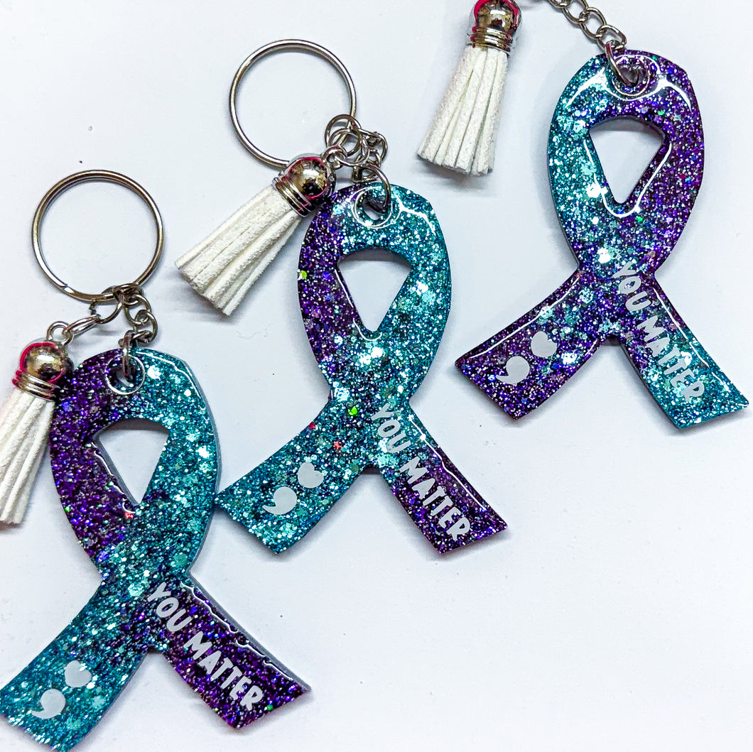 You Matter Ribbon- Keychain