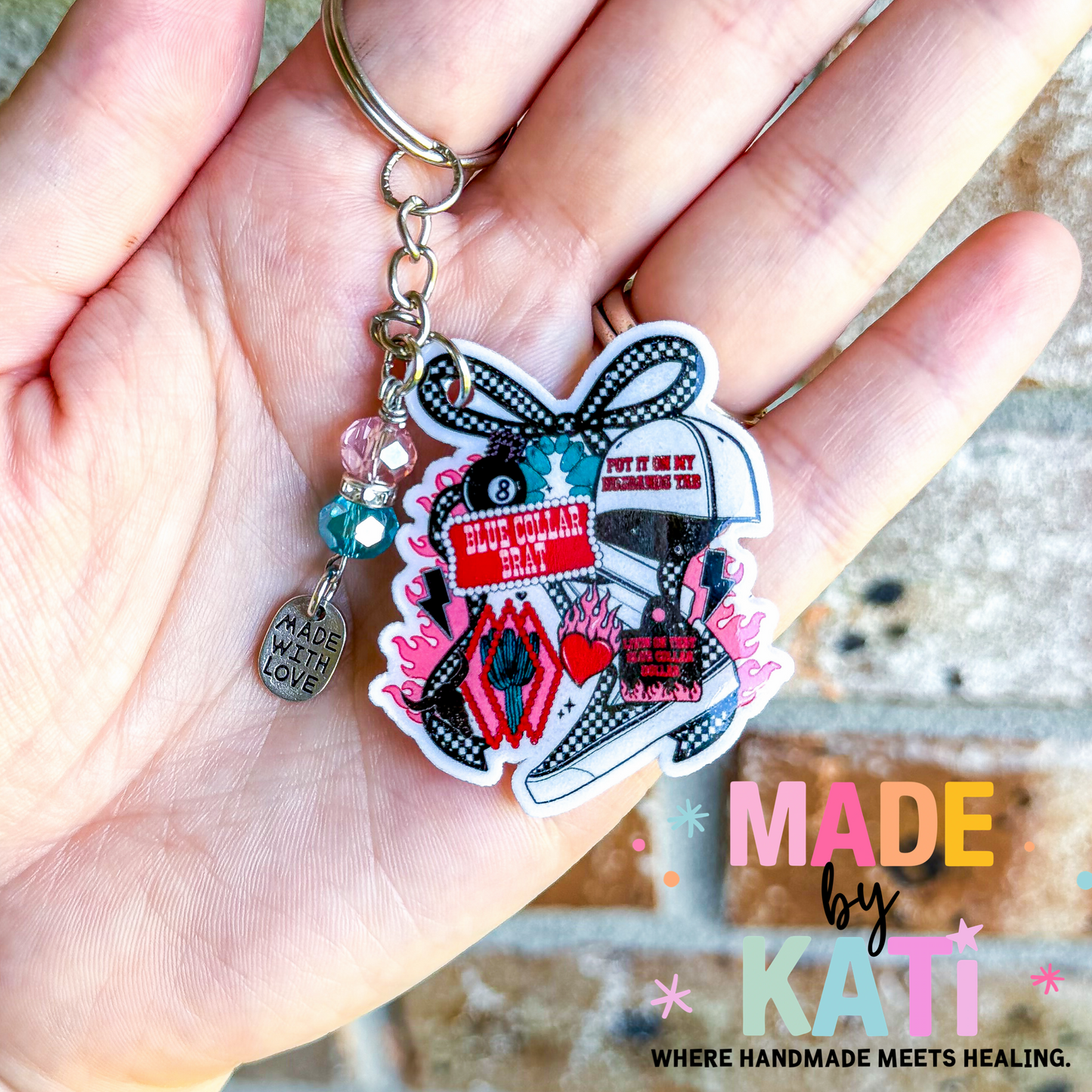 Blue Collar Brat| Keychain