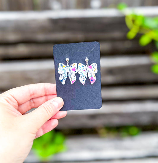 Bow-tiful Dangles: Clear and Floral
