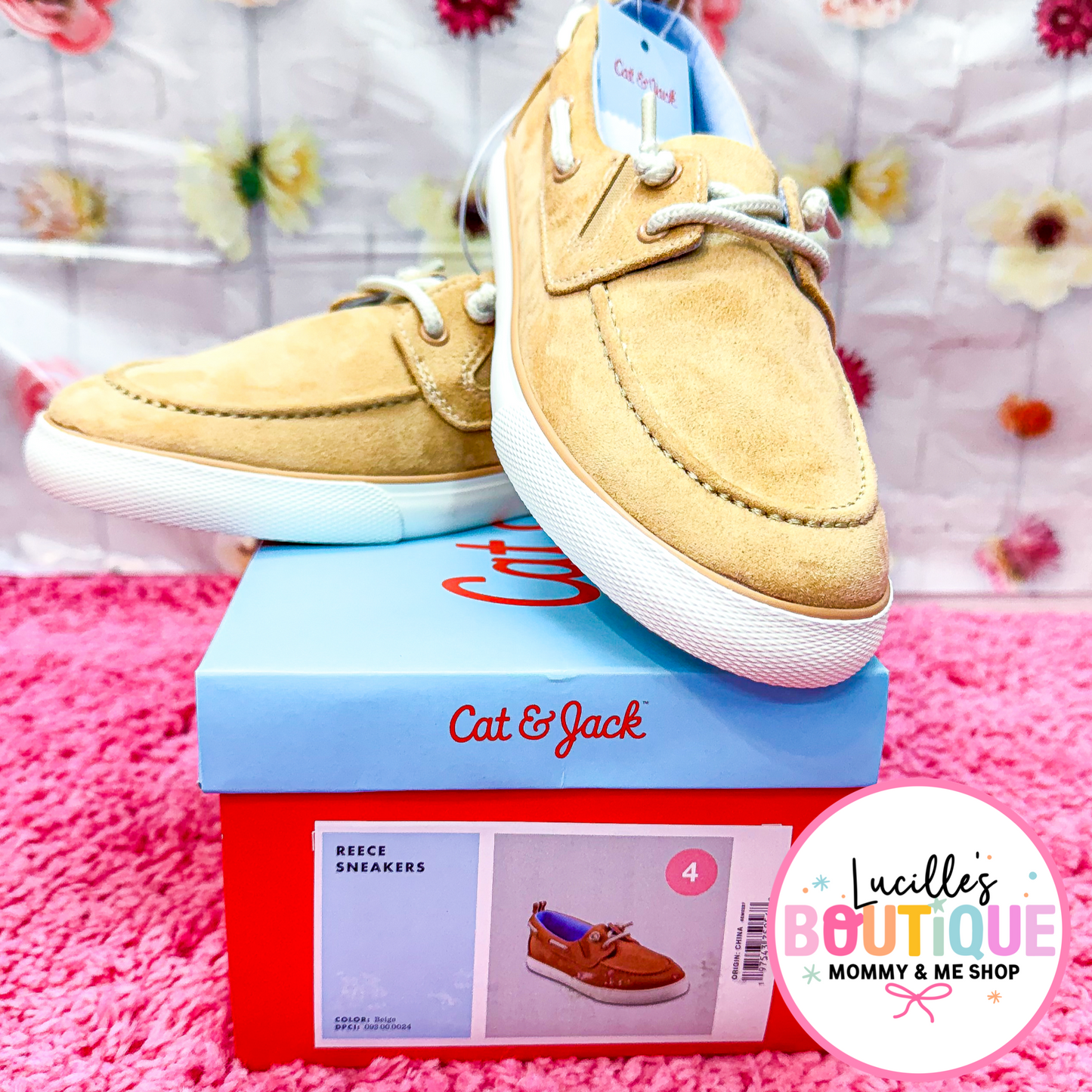 Youth- Size 4- Cat & Jack Sneakers