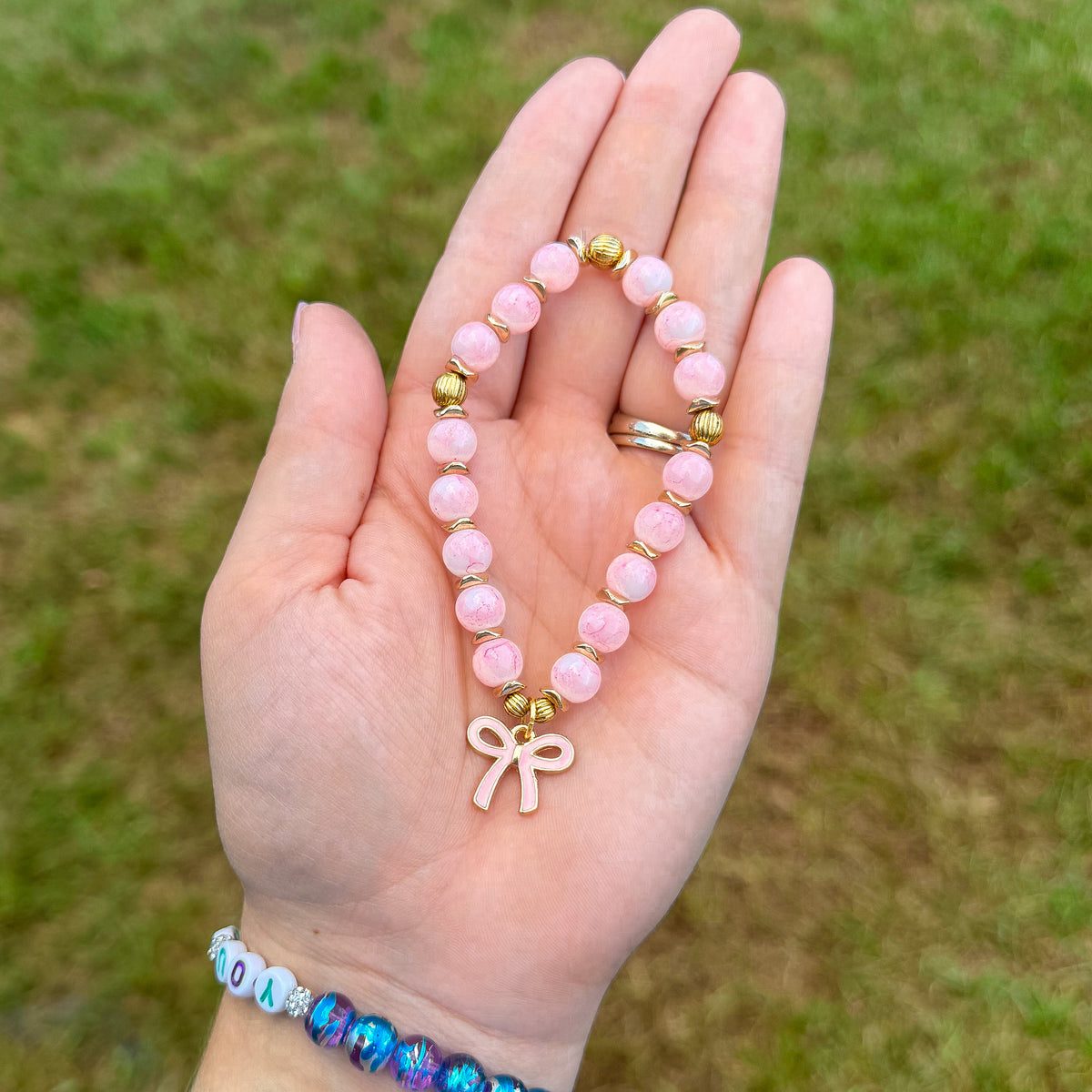 Pink Agate•7.5in| Stretch Bracelet