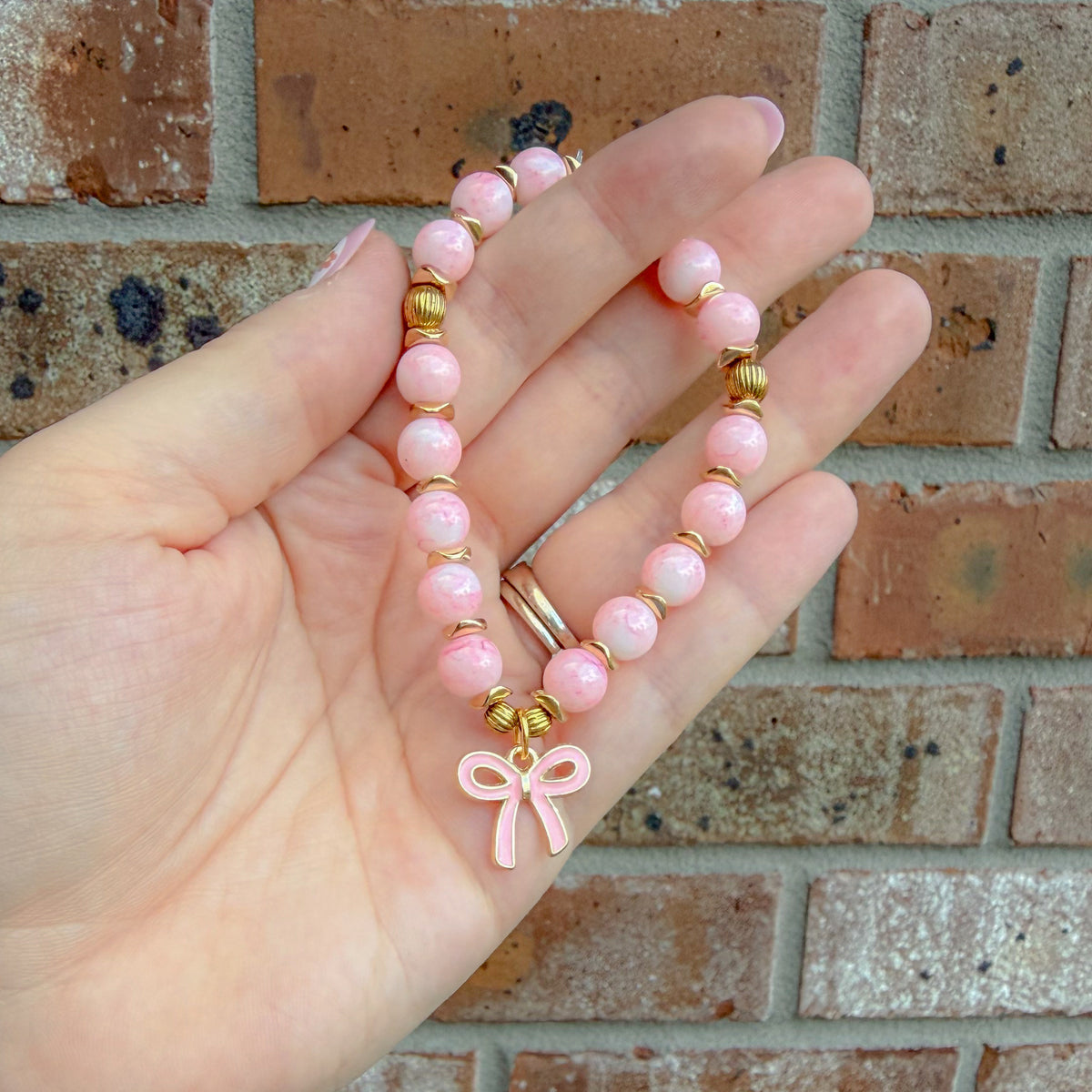 Pink Agate•7.5in| Stretch Bracelet
