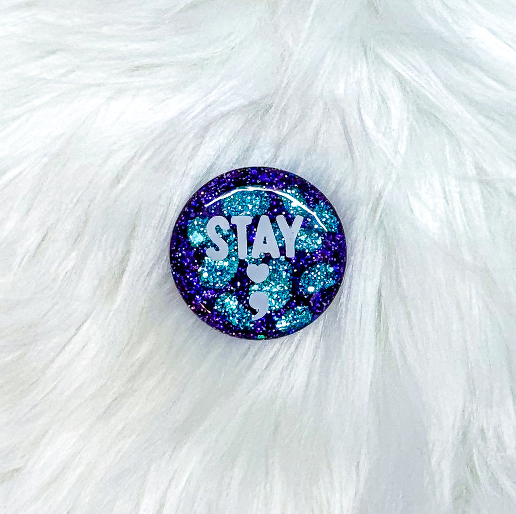 Stay; Cow Print- Magnet