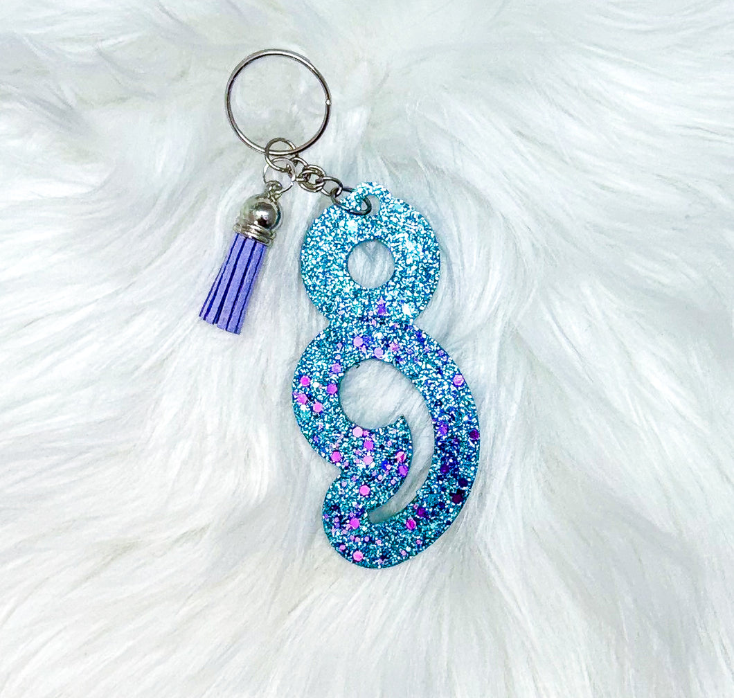 Suicide Awareness Semicolon Keychain