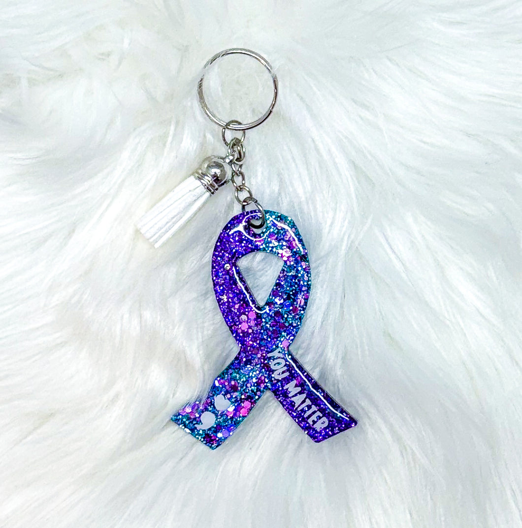 You Matter Ribbon- Keychain